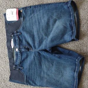 Maternity jean shorts